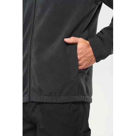 Fleece jacket with removable sleeves man