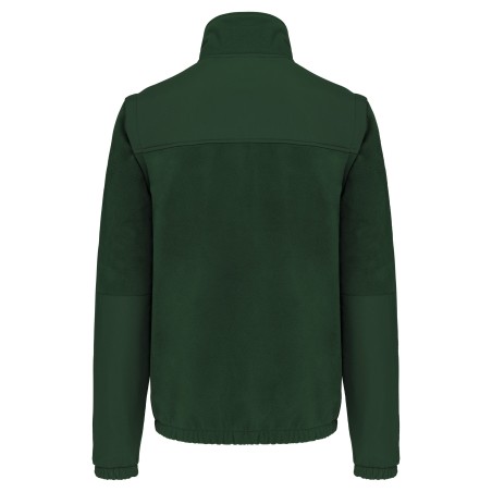 Fleece jacket with removable sleeves man