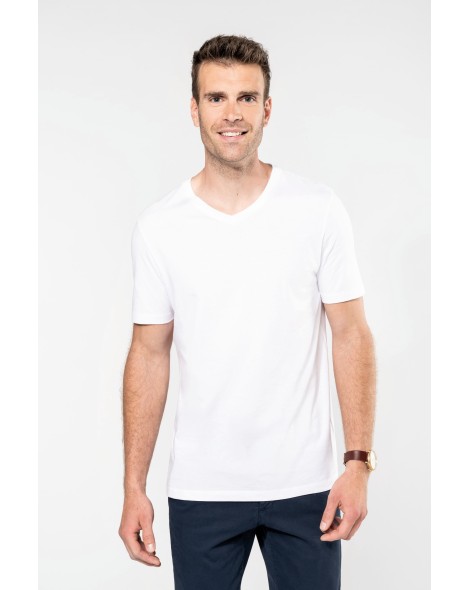 Camiseta Supima® cuello de pico manga corta hombre