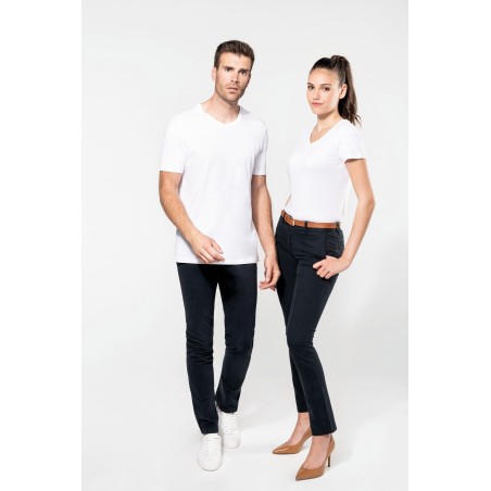 Camiseta Supima® cuello de pico manga corta mujer