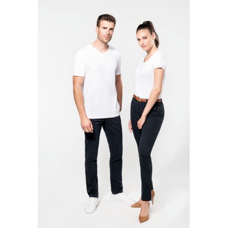 Camiseta Supima® cuello de pico manga corta mujer