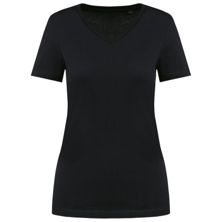 Camiseta Supima® cuello de pico manga corta mujer