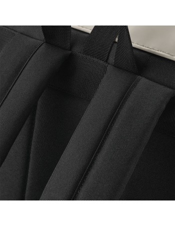 Backpack with roll-top flap in matt polyurethane 2
