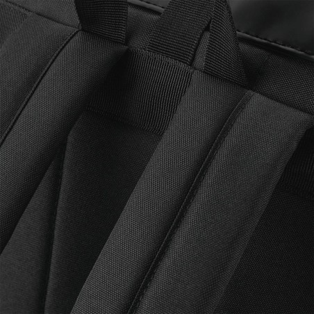 Mochila de poliuretano mate con solapa enrollable