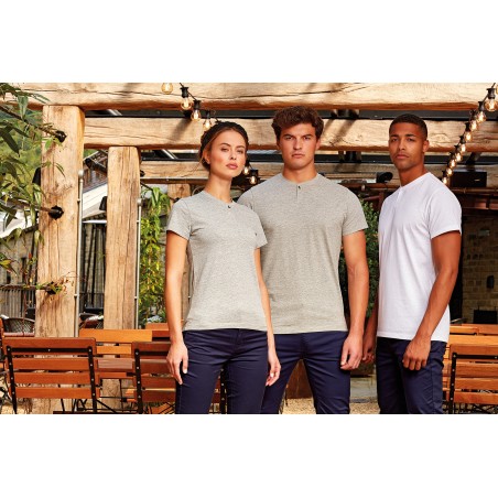 Camiseta ecorresponsable  \"Comis\" - cuello con botones hombre