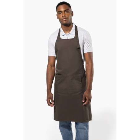 Cotton apron with pocket