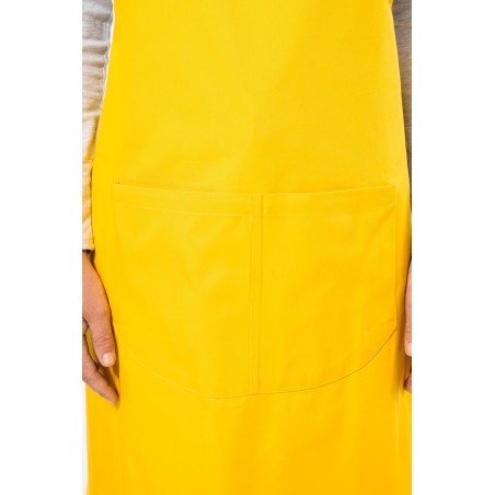 Cotton apron with pocket
