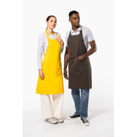 Cotton apron with pocket