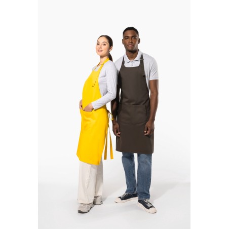 Cotton apron with pocket
