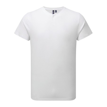 Camiseta ecorresponsable  \"Comis\" - cuello con botones hombre