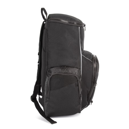 Recycled sports backpack with object holder
