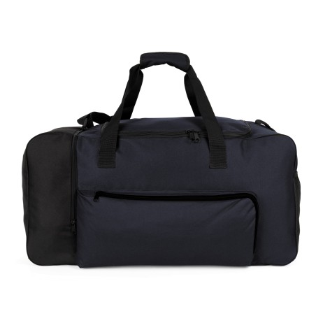 Large sports bag with side compartment