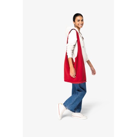 Fleece shoulder bag