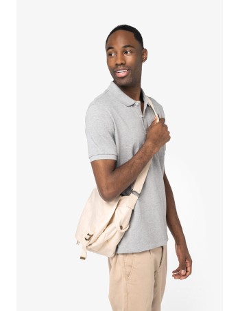 Eco-friendly washed effect messenger bag 2