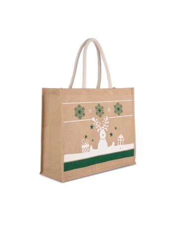 Bolsa shopper con motivos navideños
