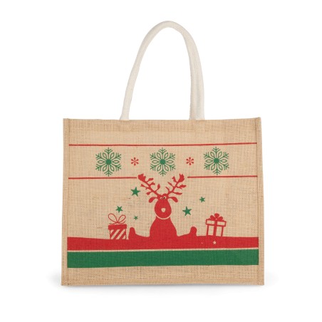 Bolsa shopper con motivos navideños