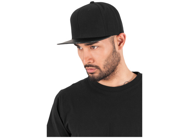 Carbon snapback cap