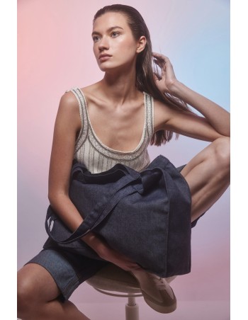 Bolsa shopper denim grande 2