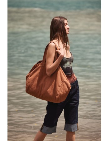Faded cotton shopping bag