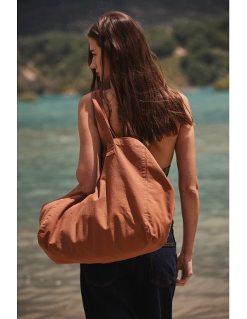 Bolsa shopper de algodón efecto lavado 2