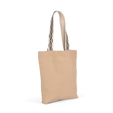 Bolsa shopper reciclada con fondo plano