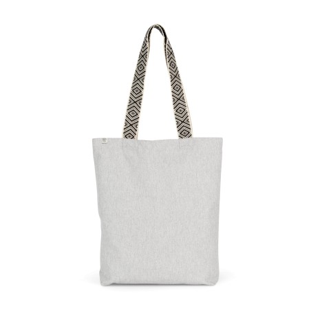 Recycled flat bottom shopping bag