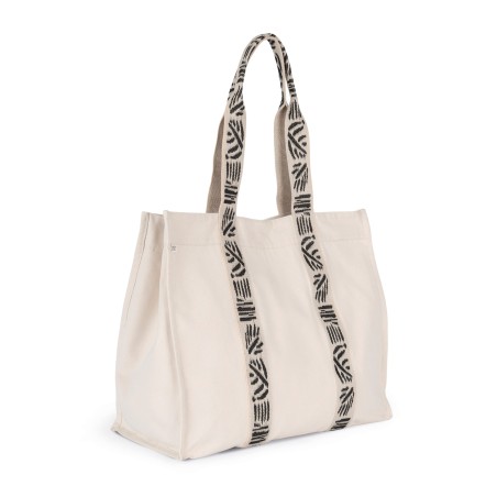 Large recycled gusseted shopping