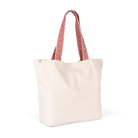 Large recycled flat bottom shopping bag