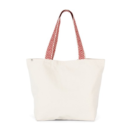 Large recycled flat bottom shopping bag