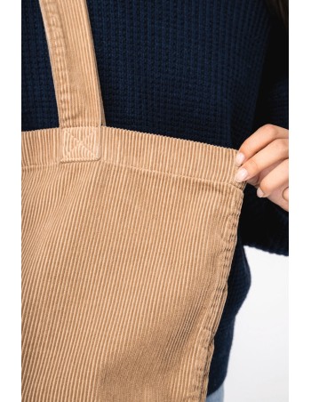 Eco-friendly corduroy washed effect  bag 2