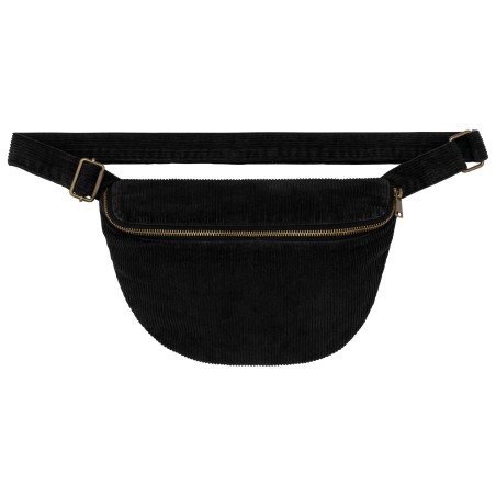 Eco-friendly corduroy washed effect fanny bag