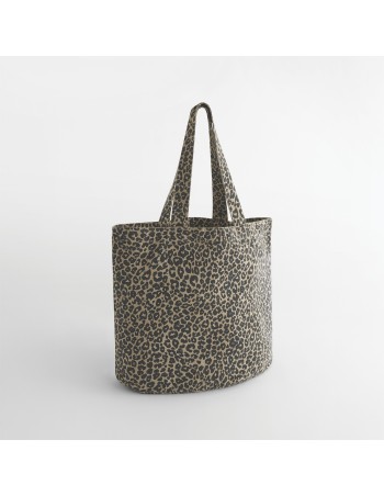 Leopard print canvas tote bag 2