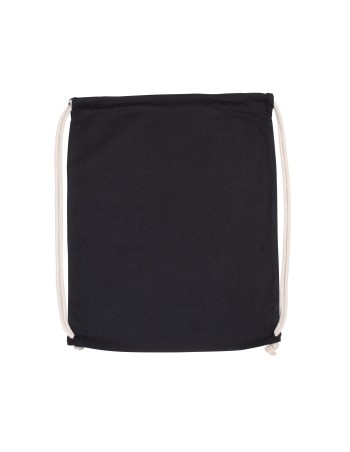 Organic cotton backpack with drawstring carry handles 2