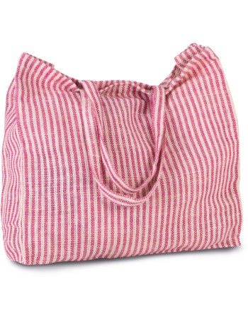 Bolsa shopper de juco a rayas 2