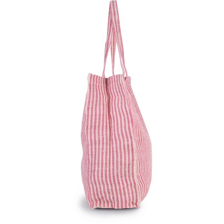 Bolsa shopper de juco a rayas