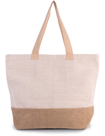 Bolsa shopper rústica de juco