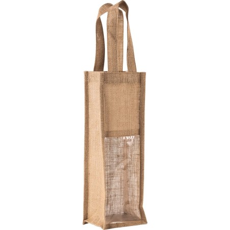 Bolsa de yute para botella
