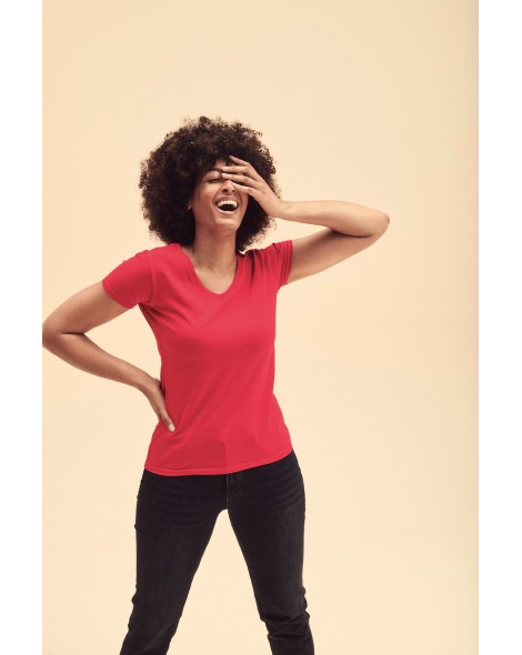 Camiseta Valueweight cuello de pico mujer (61-398-0)