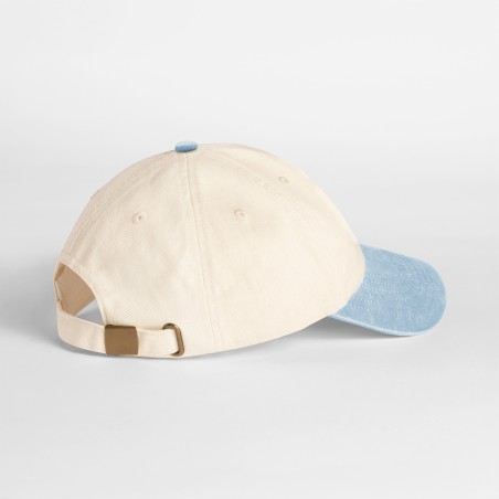 Compact vintage cap with contrast peak