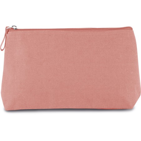 Cotton canvas toiletry bag