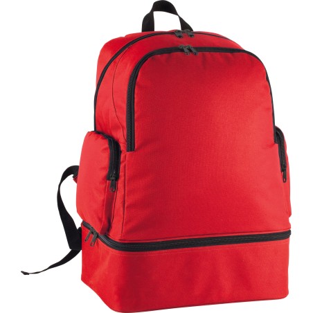 Team sports backpack with rigid bottom - 42L