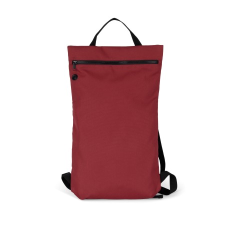 Flat recycled urban backpack