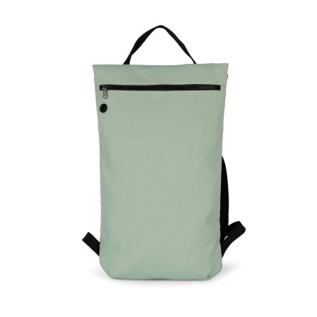 Flat recycled urban backpack