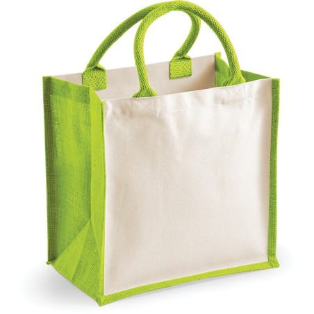 Printers Midi Jute Tote
