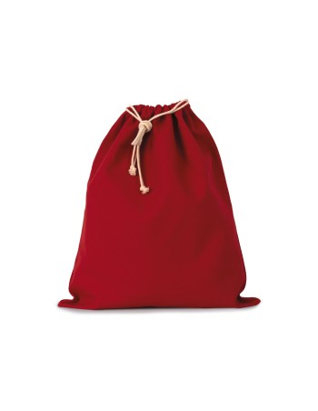 Cotton bag with drawcord closure