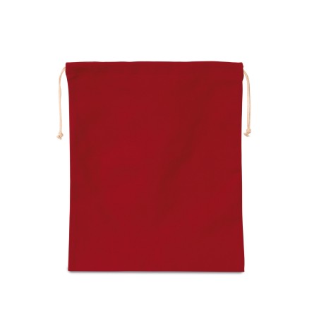 Cotton bag with drawcord closure