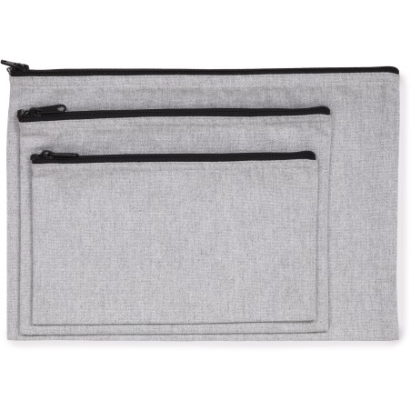 Estuche reciclado con cremallera