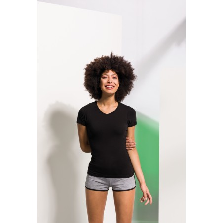 Camiseta Feel Good cuello de pico mujer