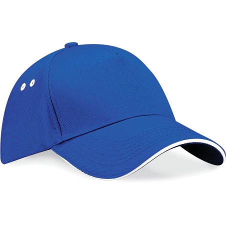 Men ultimate 5 panels cap - contrast sandwich peak