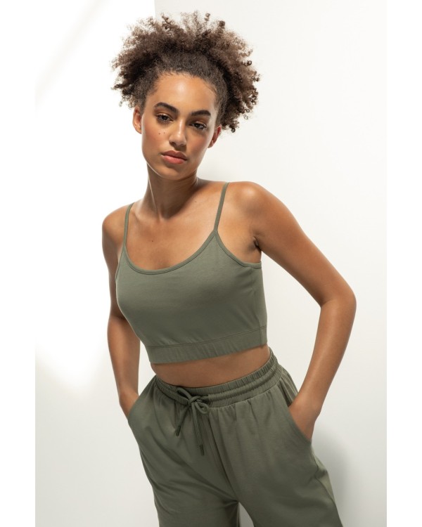 Top corto ecorresponsable mujer